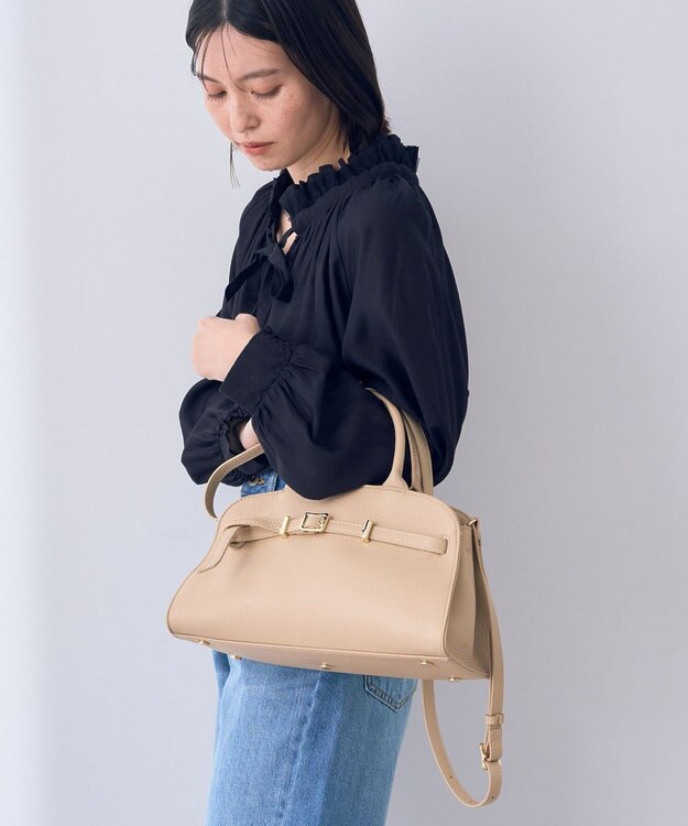 YECCA VECCA 【story.】ベルトハンドバッグ Light Beige