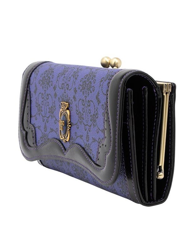 ANNA SUI リーブル 口金長財布 パープル