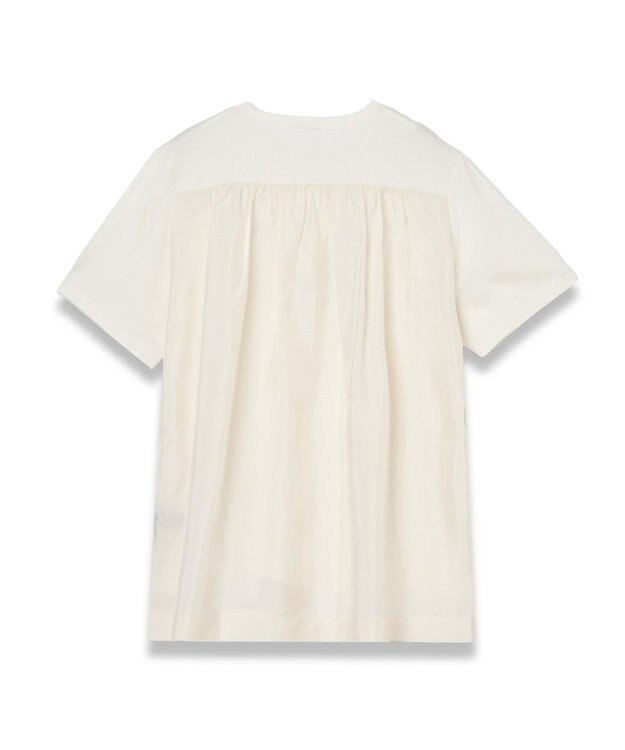 JOSEPH ジャージーハボタイ　ショートスリーブトップス Ivory