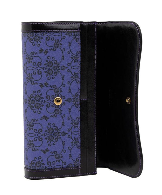 ANNA SUI リーブル 口金長財布 パープル