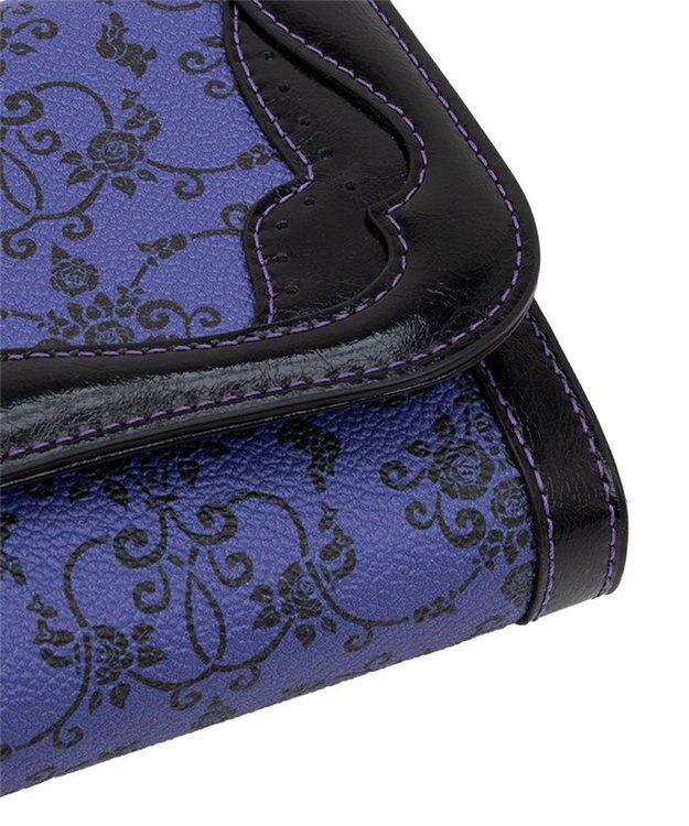 ANNA SUI リーブル 口金長財布 パープル