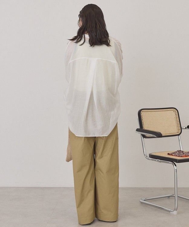 AMERICAN HOLIC スキッパードルマンビッグシャツ Off White