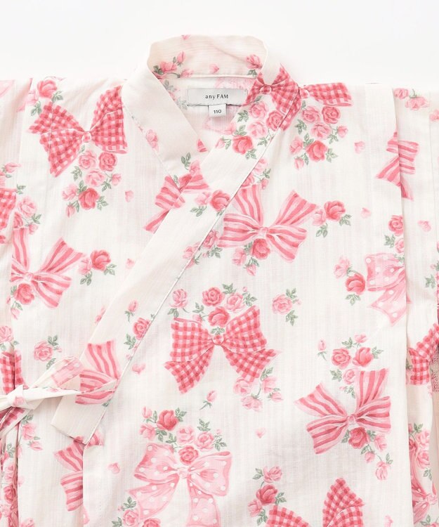 ANY KIDS 3WAY ロング丈 浴衣 セット リボン総柄