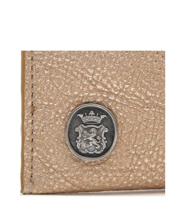 A.D.M.J. 【牛革】メタリックレザー/オーガナイザーパース ゴールド