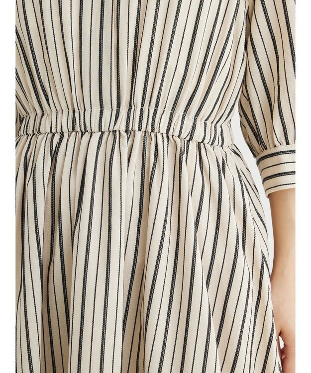 Green Parks ・ＥＬＥＮＣＡＲＥ　ＤＵＥ　ドビーストライプワンピ Beige