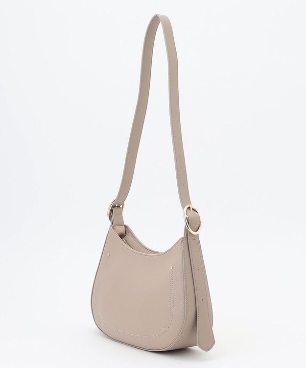 ANY SIS ハーフムーンラウンド ショルダー バッグ グレージュ