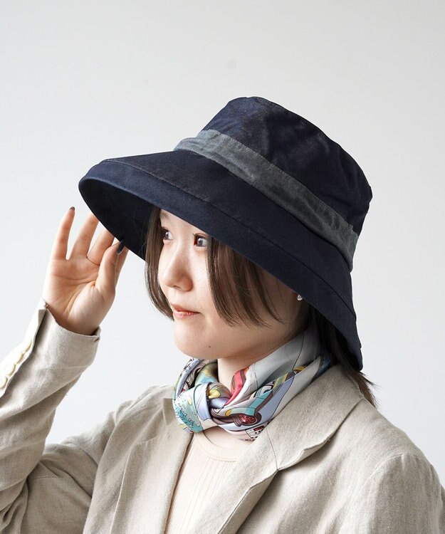 石田製帽 備後デニム セーラ ネイビー