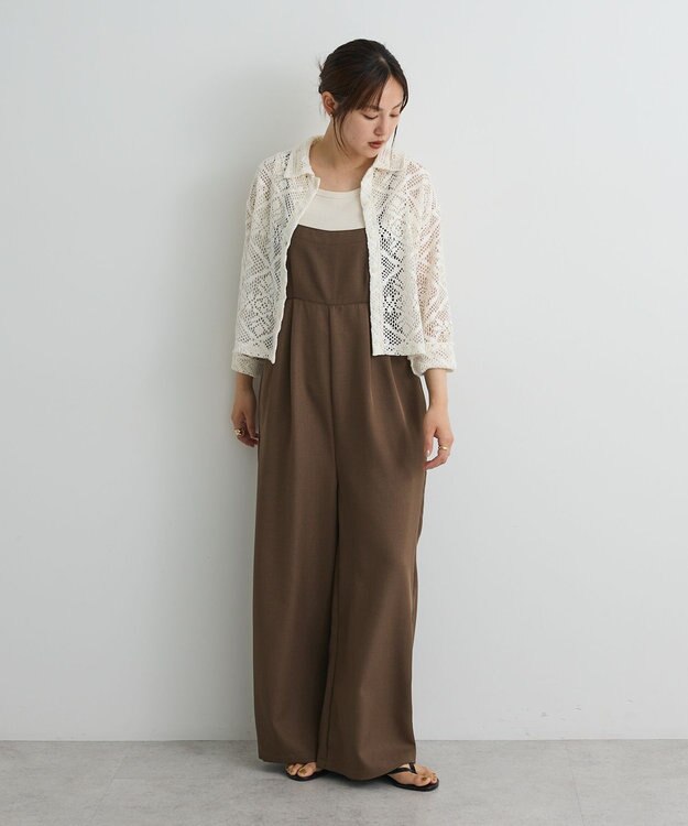 CRAFT STANDARD BOUTIQUE クロシェレースカーディガン Ivory