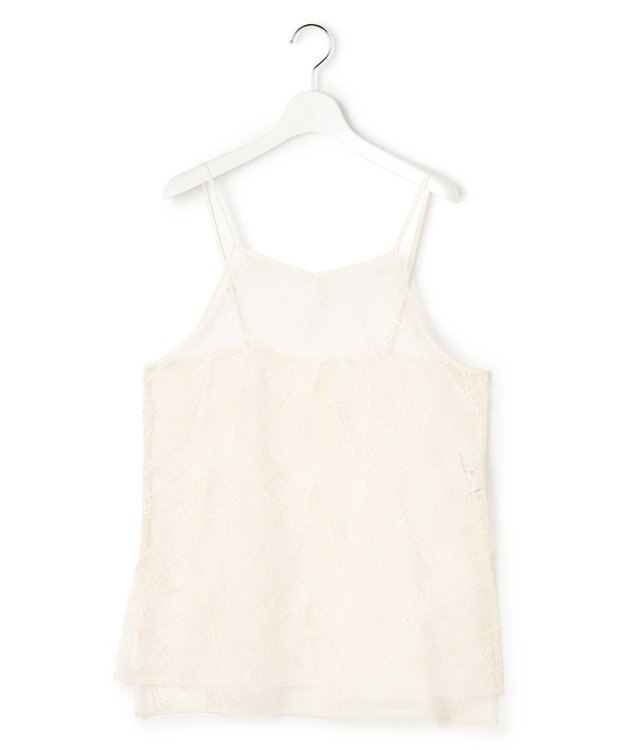 23区 【先行予約】刺繍レース キャミソール アイボリー系