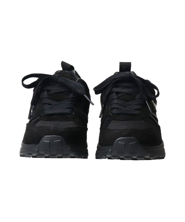 INTER-CHAUSSURES 【BUSSOLA】撥水コンビスニーカー ブラックコンビ