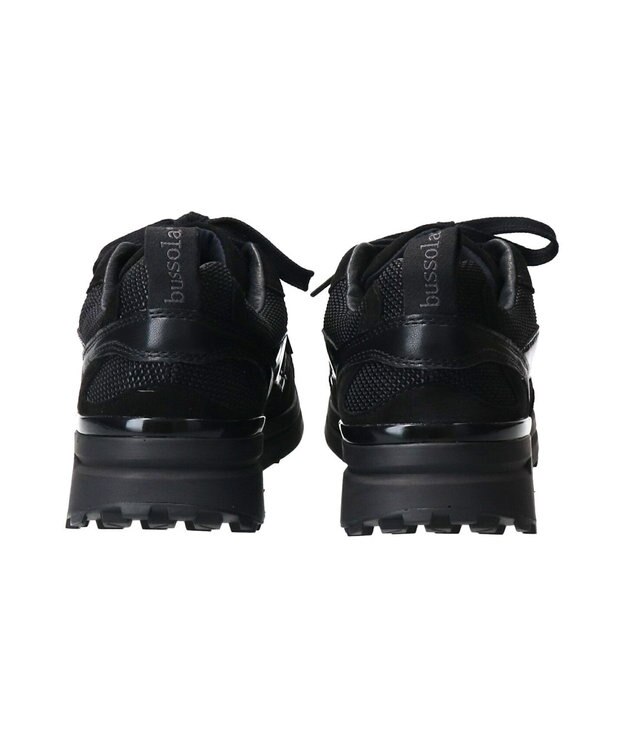 INTER-CHAUSSURES 【BUSSOLA】撥水コンビスニーカー ブラックコンビ