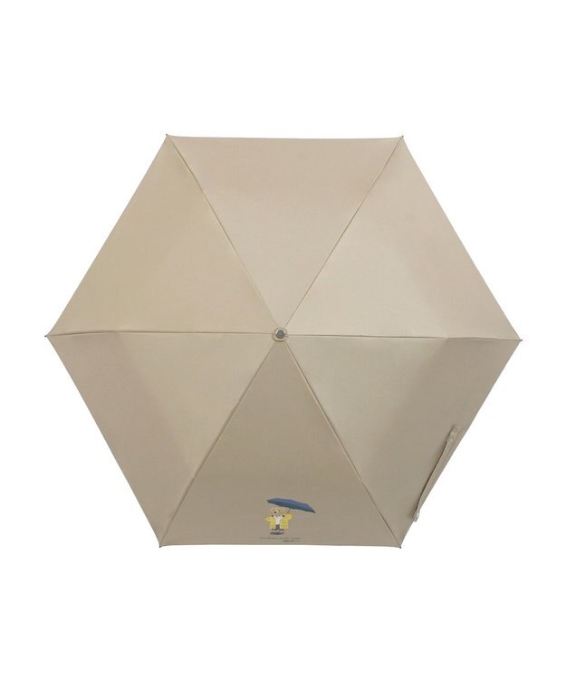 MOONBAT 【 遮光率100％/遮熱/UV/軽量】POLO RALPH LAUREN（ポロ ラルフローレン）晴雨兼用日傘  レインベア  折りたたみ傘 ベージュ