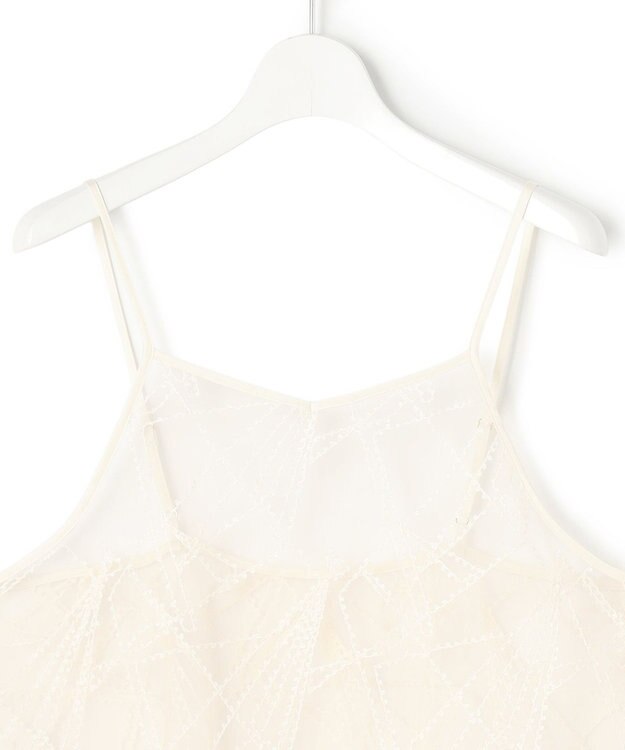 23区 【先行予約】刺繍レース キャミソール アイボリー系