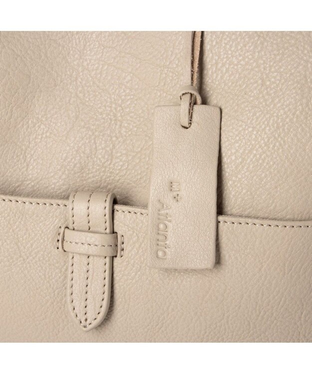 UNBILLION アトランタ ATLANTA / 牛革スクエアリュック グレージュ