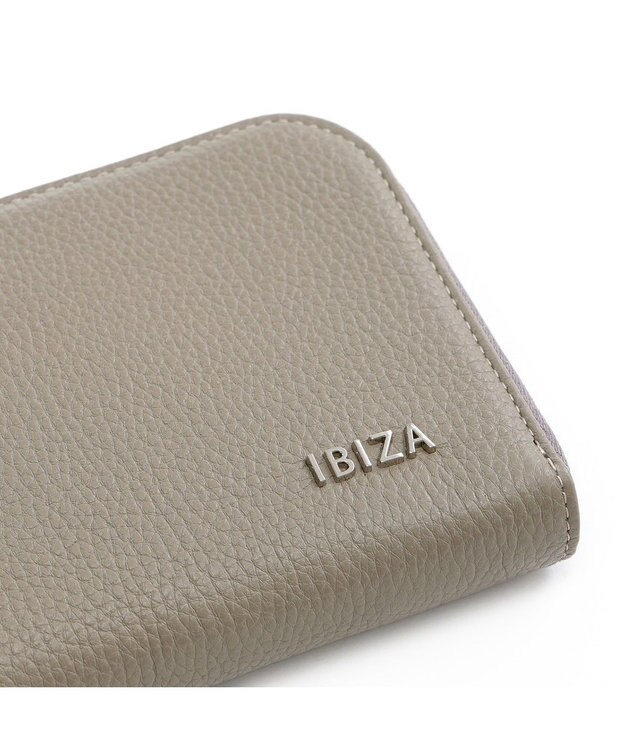 IBIZA アニマーダ　牛革　Ｌ字ファスナー長財布（ハシビロコウ） トープ