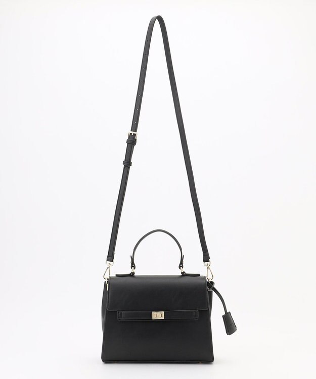 J.PRESS LADIES 【2way】フラップノーブル バッグ ブラック系