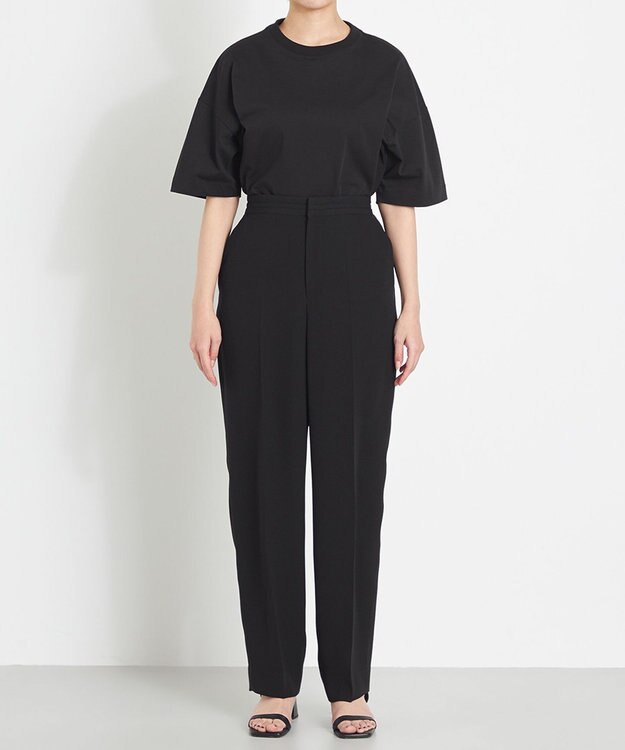 NAVE 【ReNAVE　洗える】バックサテンジョーゼット ブラック