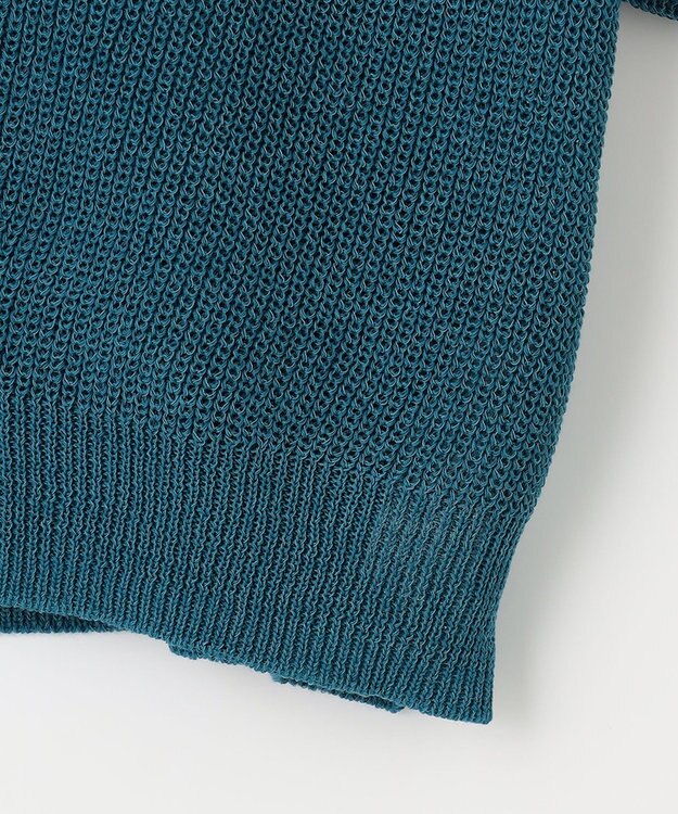 ANY 【洗濯機可能】ドライタッチニットプルオーバー グリーン