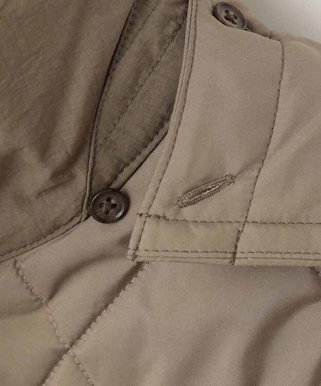 J.PRESS LADIES L 【抗菌防臭】コンパクトタフタプレミアム撥水 ショート アウター ブラウン系