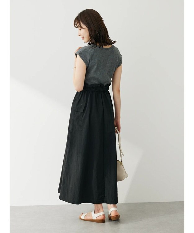 Green Parks ・ＥＬＥＮＣＡＲＥ　ＤＵＥ　リブキリカエワンピ Charcoal Gray