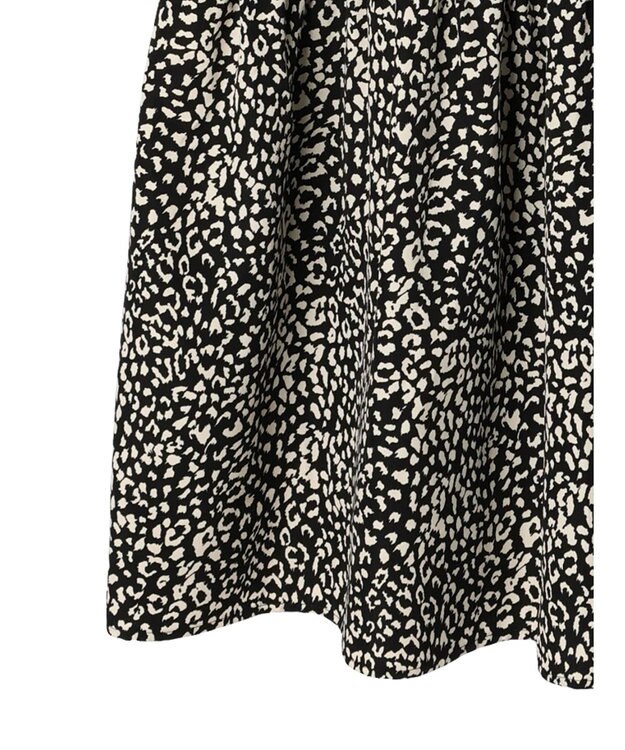 Green Parks ・ＥＬＥＮＣＡＲＥ　ＤＵＥ　レオパードキャミワンピ Black