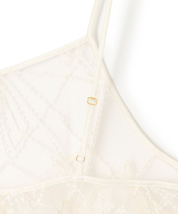 23区 【先行予約】刺繍レース キャミソール アイボリー系