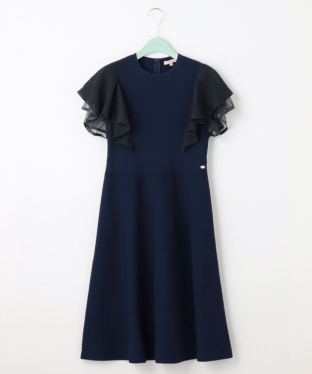 TOCCA 【洗える！】VOYAGE ニットドレス ネイビー系