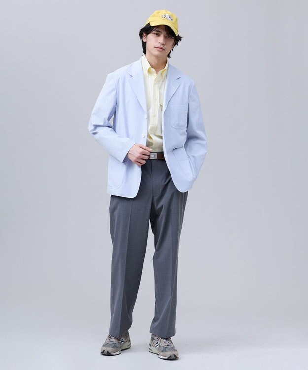 J.PRESS MEN 【J.PRESS ORIGINASLS】【UNISEX】Toropical Spidle New Piped Stem Slacks グレー系