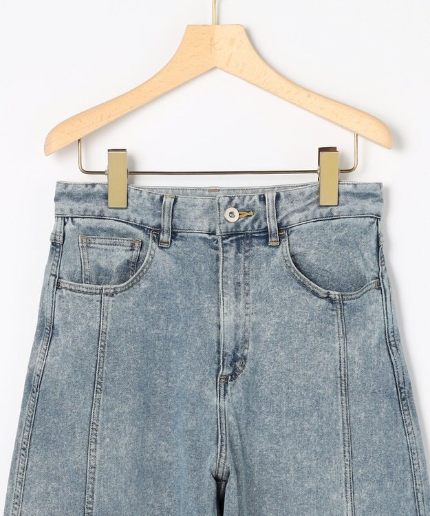 組曲 L 【加藤ローサさん着用】ライトデニムカーブパンツ ブルー系