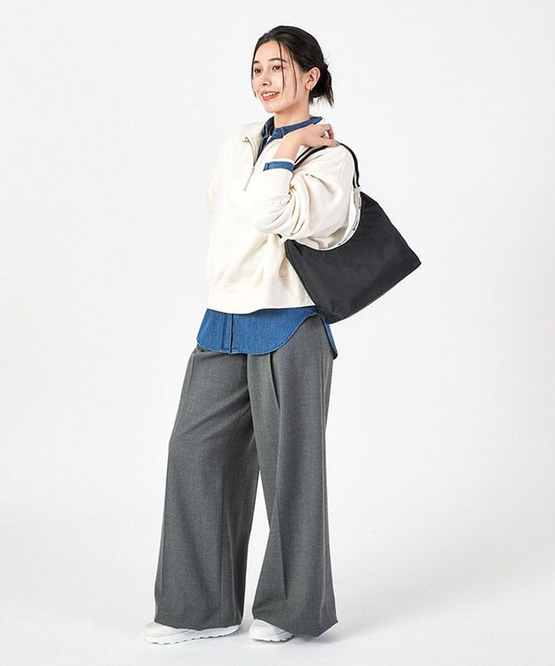 LeSportsac CRESCENT SHOULDER BAG/スペクテイターブラック スペクテイターブラック