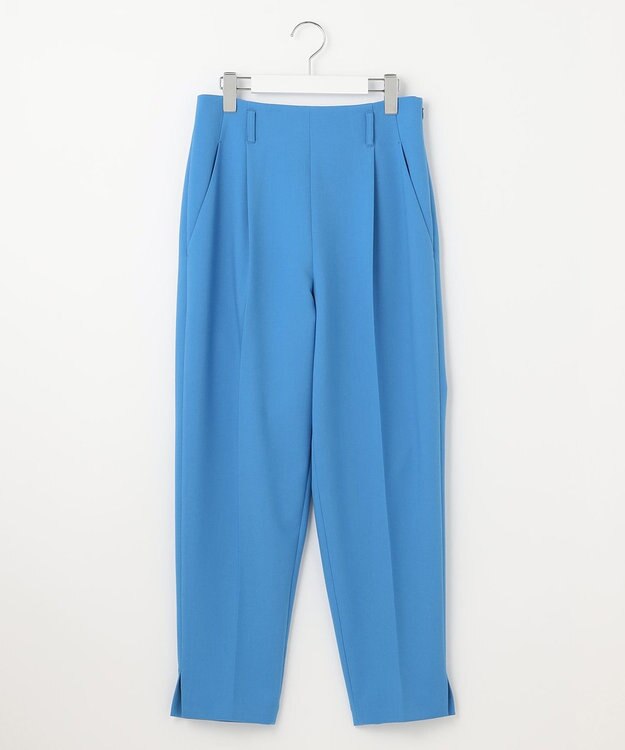 UNFILO 【VERY.3月号掲載/洗える/ストレッチ】ハイウエストカラーパンツ ブルー