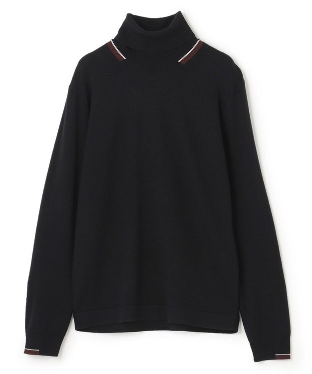 JOSEPH HOMME ウォッシャブルウール　タートルネック ブラック系