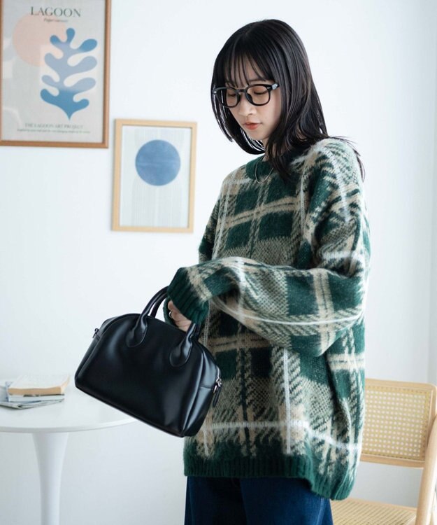 WEGO モヘアライク総柄BIGプルオーバー 柄1