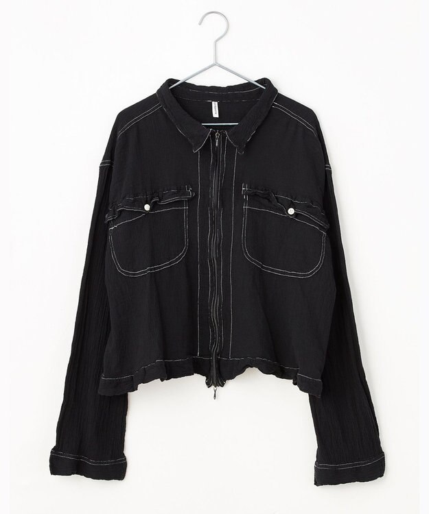 crêprie tsumori chisato creperie FRONT ZIP JACKET クレプリ フロントジップジャケット BLACK