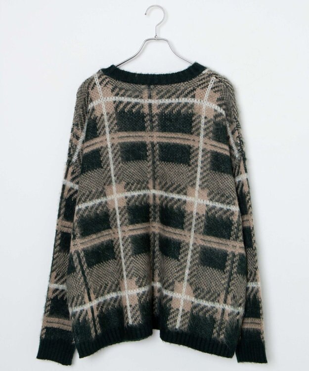 WEGO モヘアライク総柄BIGプルオーバー 柄1