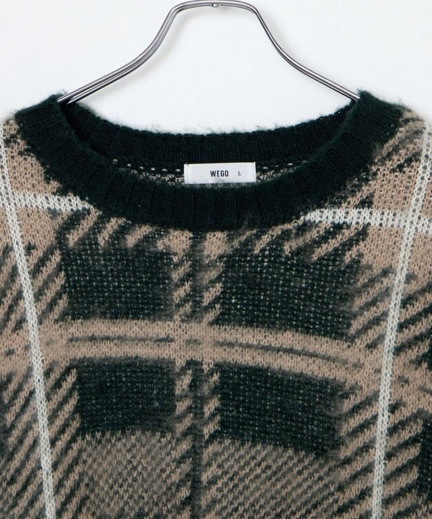 WEGO モヘアライク総柄BIGプルオーバー 柄1