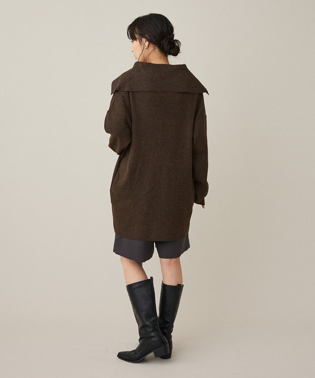 CRAFT STANDARD BOUTIQUE ビックカラーコーディガン Brown
