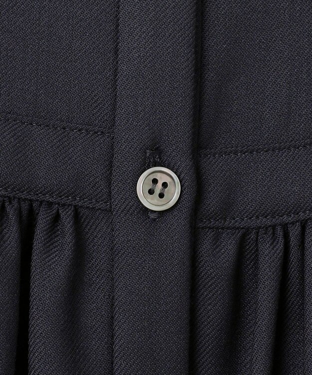 23区 L 【洗える】TWビエラ ブザム ワンピース ネイビー系