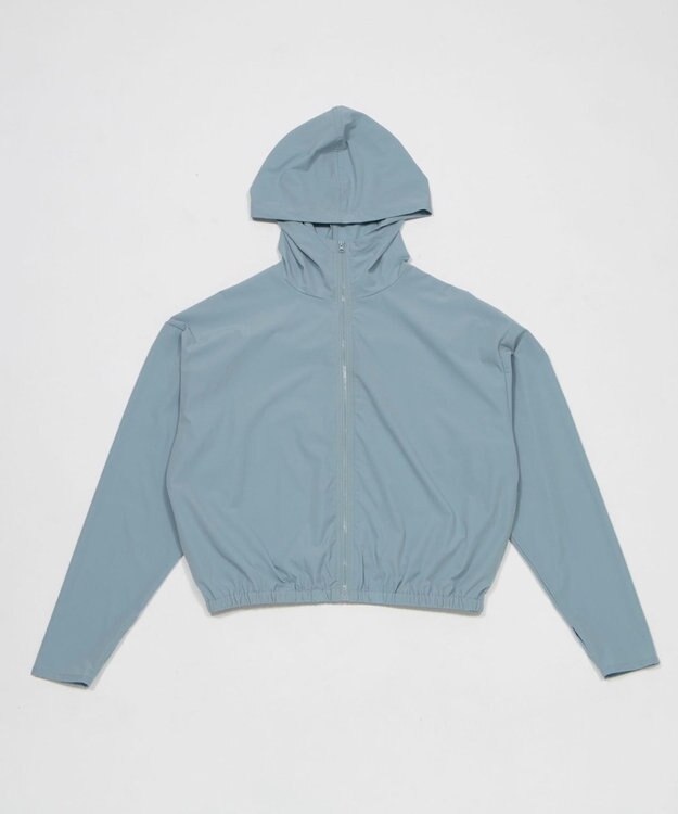 WEGO 【日焼け対策/セットアップ対応】ラッシュガードZIPパーカー ブルー