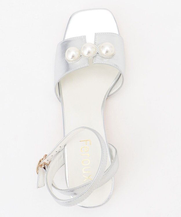 Feroux パールポイント サンダル シルバー系