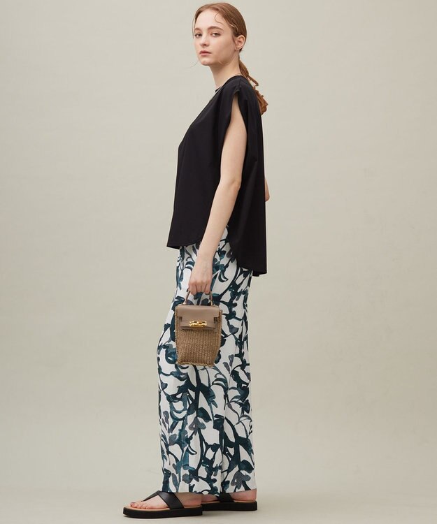 23区 【SACRA】ハイゲージクロス カットソー ブラック系