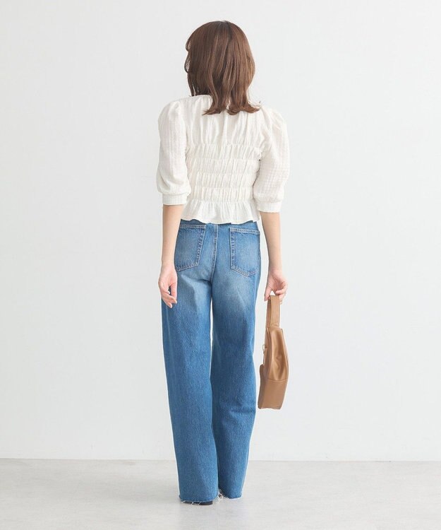 earth music&ecology ポコポコシャーリングトップス White