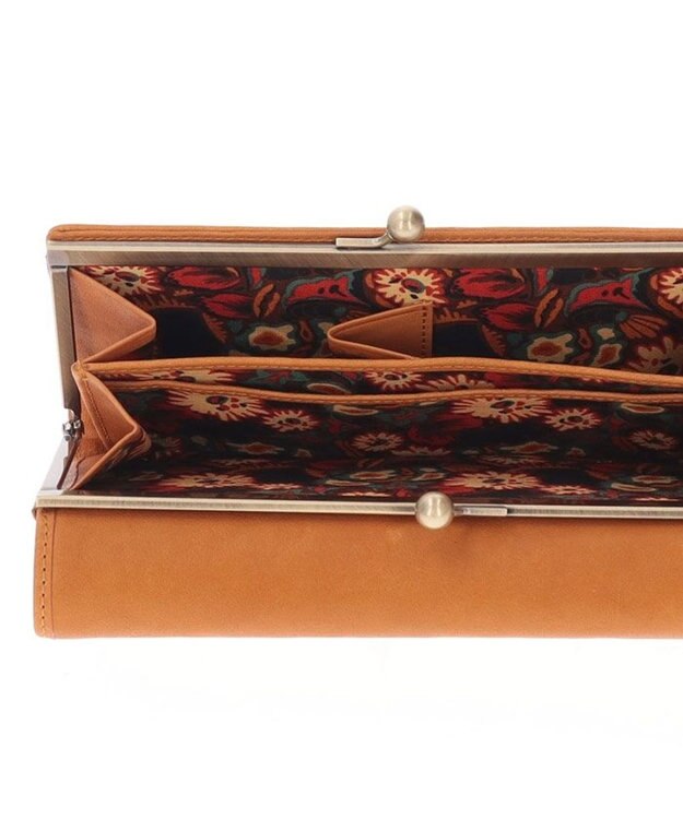 ANNA SUI キーホール 外口金長財布 キャメル