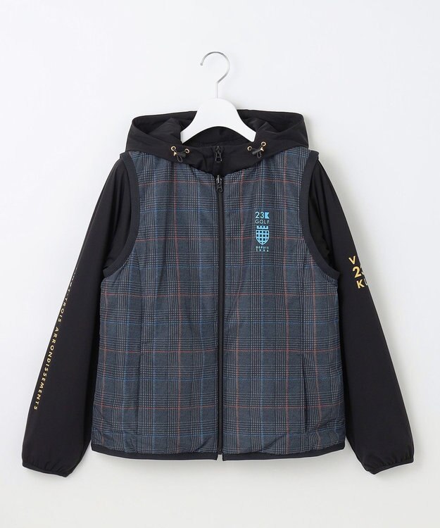 23区GOLF 【WOMEN】マルチウェイ ブルゾン＆リバーシブルベスト セットアイテム　気温の変化に対応 ブラック系