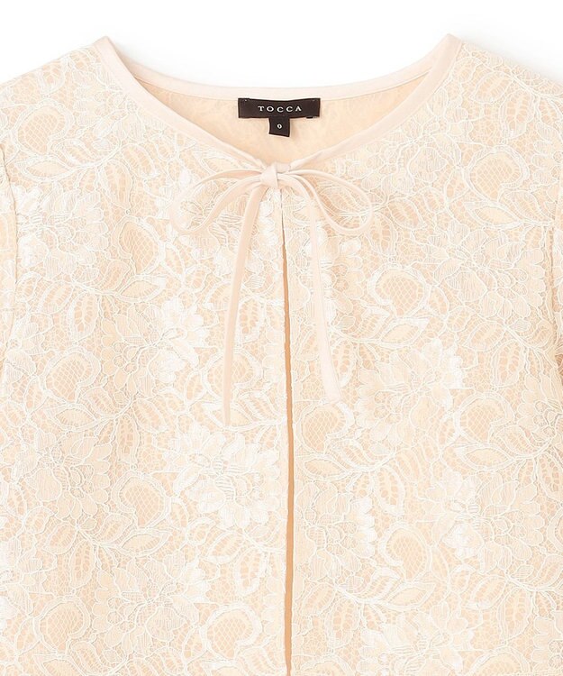 TOCCA TRANSPARENT LACE BOLERO ボレロ ベージュ系