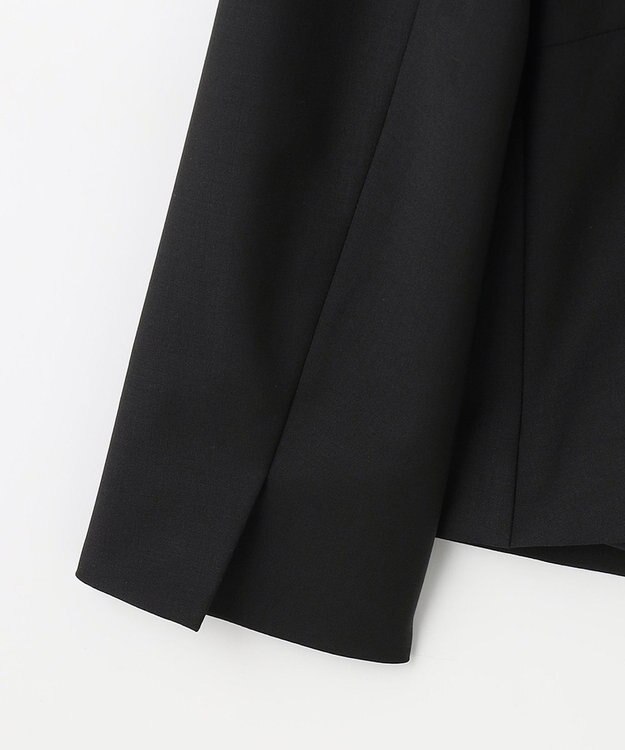 J.PRESS LADIES S BAHARIYE SOLID ノーカラー ジャケット ブラック系