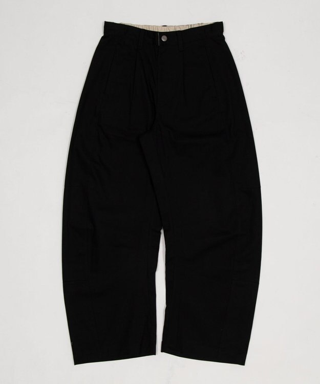 WEGO 【ユニセックス着用ITEM】ステッチカラーチノパンツ ブラック