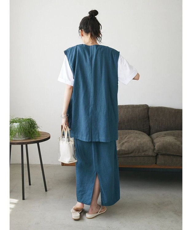 CRAFT STANDARD BOUTIQUE 【キナリノ別注】リネンレーヨンジレベスト Ivory