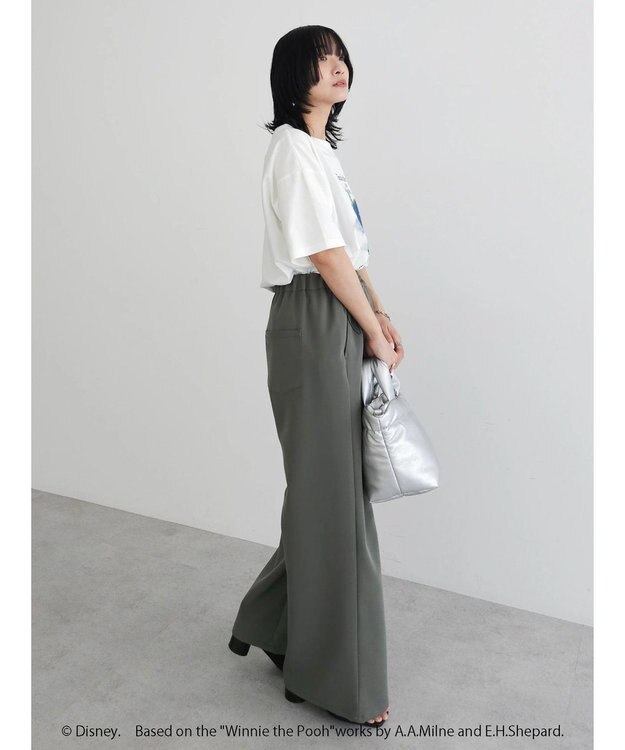 Green Parks Ｗｉｎｎｉｅ　ｔｈｅ　Ｐｏｏｈ／ラメプリント半袖ＴＥＥ Off White