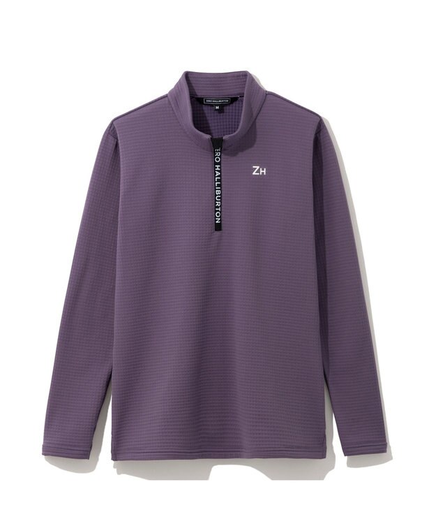 ZERO HALLIBURTON ハージップ防寒ロングシャツ 82746 長袖 保温 UV 防寒 インナー ゴルフ ZHG-W9b グレープジャム